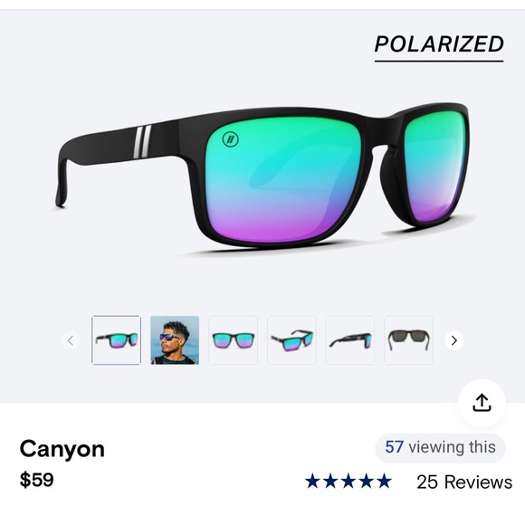 Blenders Black and Blue Sunglasses - Picture 7 of 9